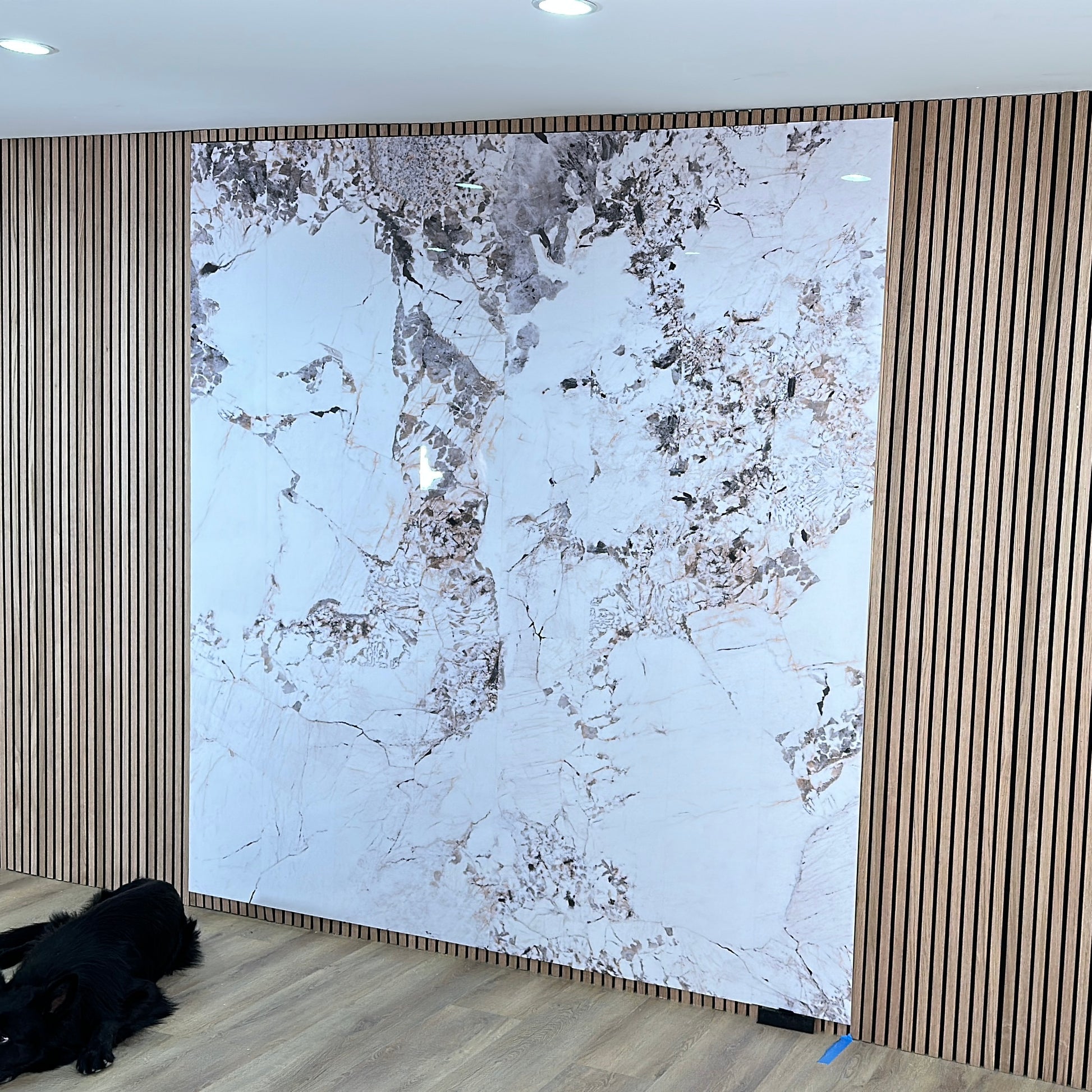 Marble Wall Panel, Alpine White Granite Effect Wall Panels, High Gloss