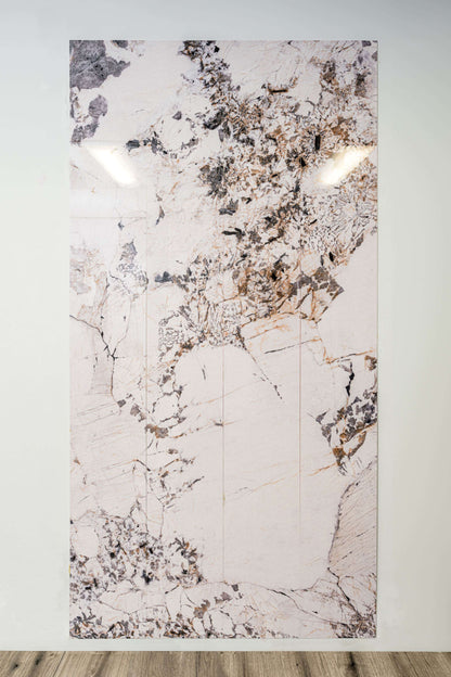 Marble Wall Panel, Alpine White Granite Effect Wall Panels, High Gloss