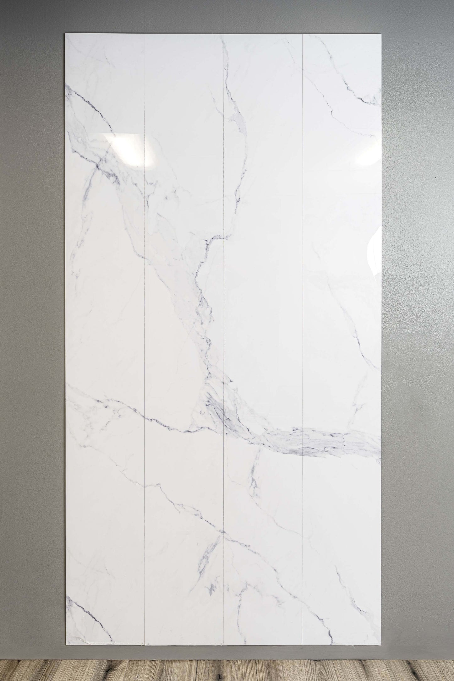 Living Room Wall Panels, Carrara Marble Effect Wall Panels, High Gloss