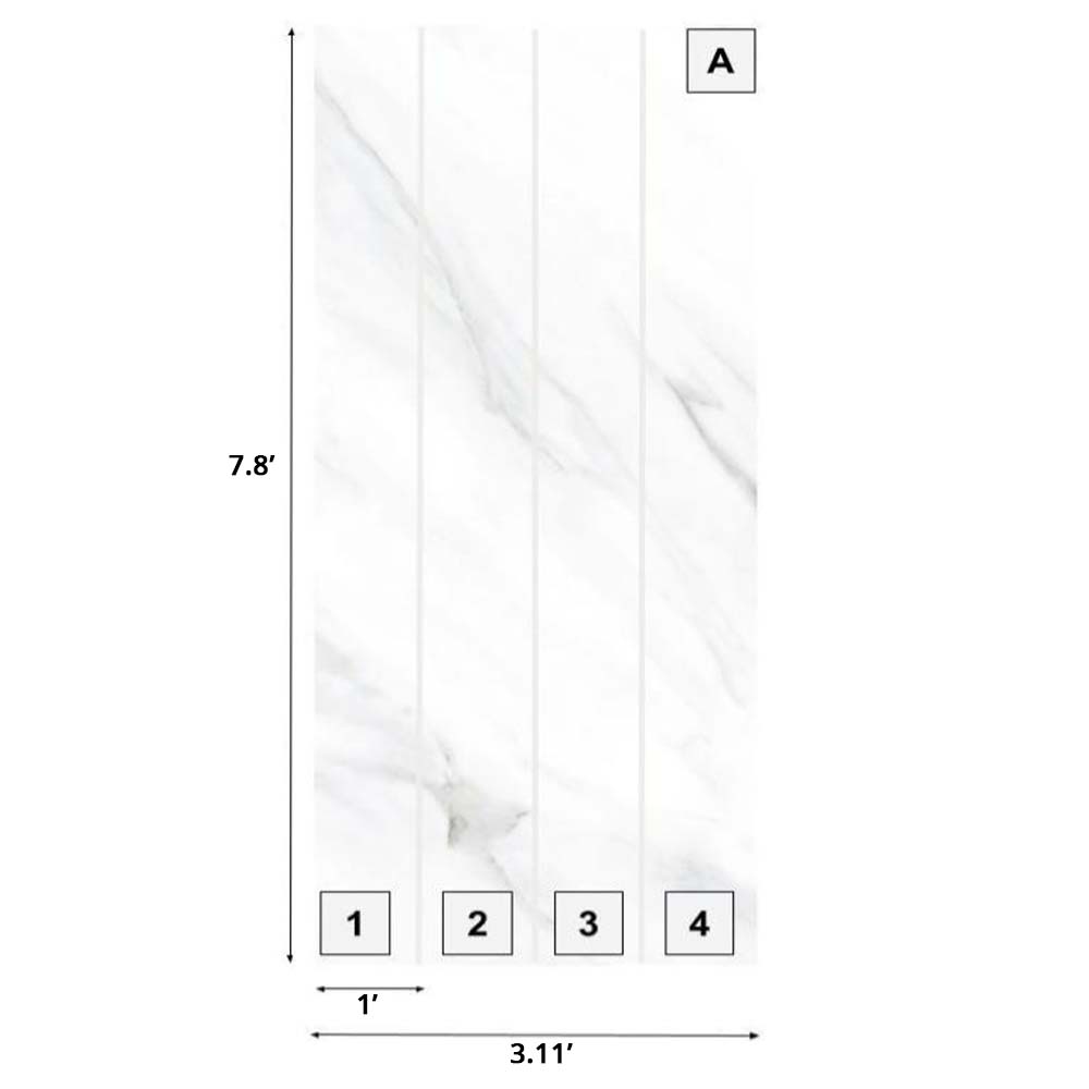 Blanco Macael Wall Panels, Blanco Macael Marble Effect Wall Panels, Matte