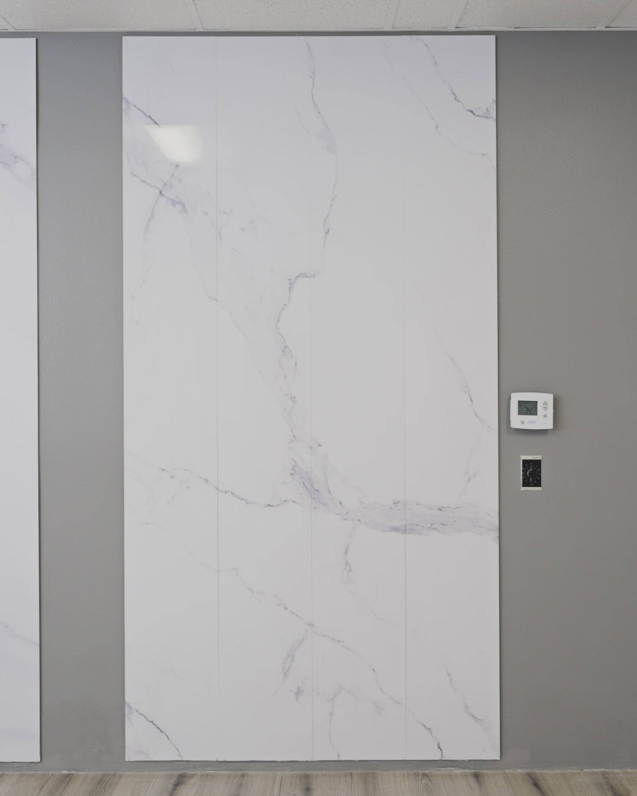 Living Room Wall Panels, Carrara Marble Effect Wall Panels, High Gloss